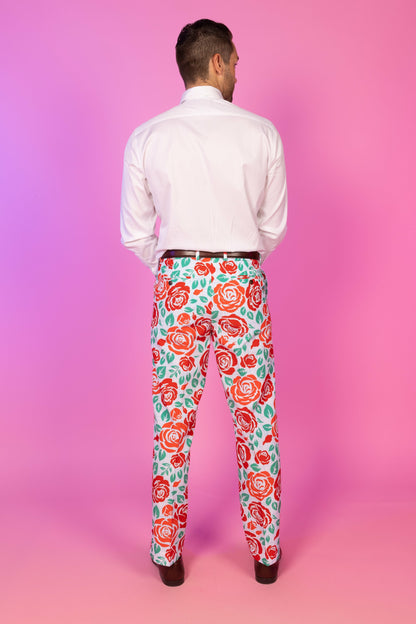 Shinesty Men's Suit Pants - Derby Roses
