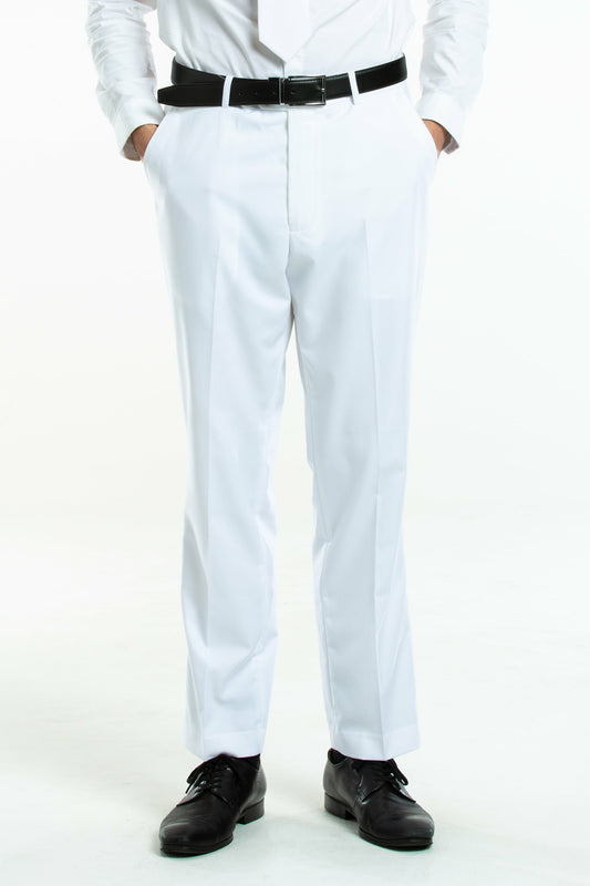 Shinesty Madison Suit Pants - Solid White