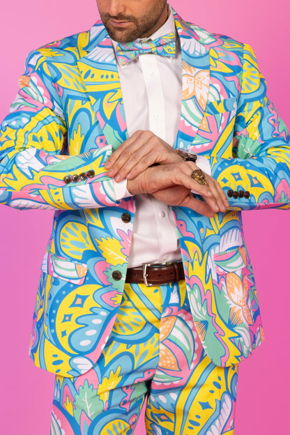 Shinesty Men's Suit - Abstract Paisley