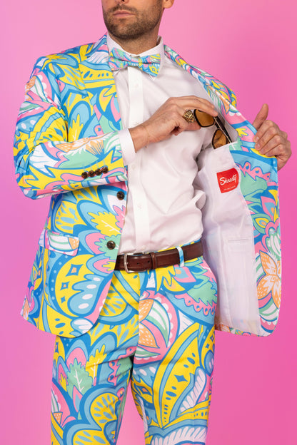 Shinesty Men's Suit - Abstract Paisley