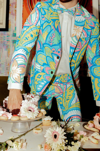 Shinesty Men's Suit - Abstract Paisley