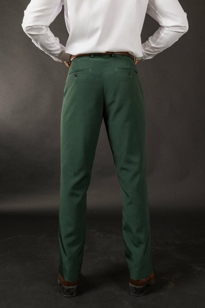 Shinesty Men's Suit Pants - Dark Green Holiday Placement