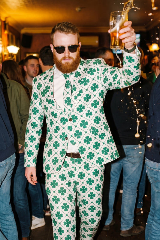 Shinesty Men's Suit - Men's Four Leaf St. Patrick's Day Suit