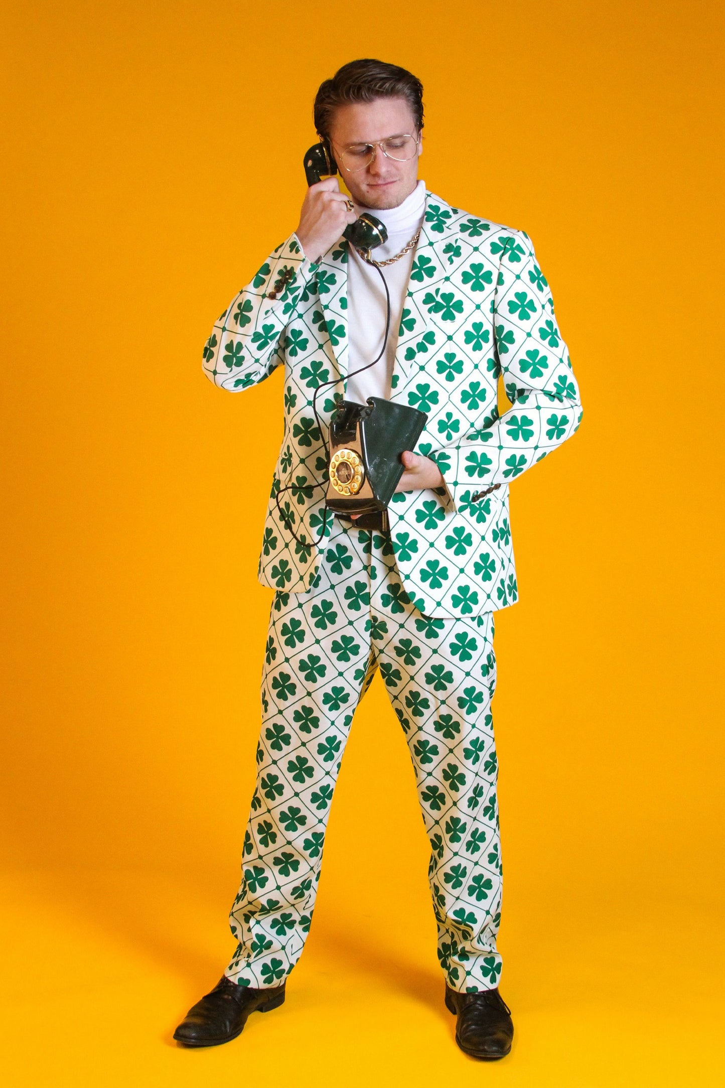 Shinesty Men's Suit - Men's Four Leaf St. Patrick's Day Suit