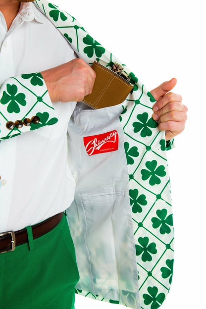 Shinesty Men's Suit - Men's Four Leaf St. Patrick's Day Suit