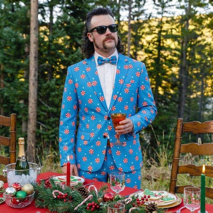 Shinesty Men's Suit - Holiday Peppermint