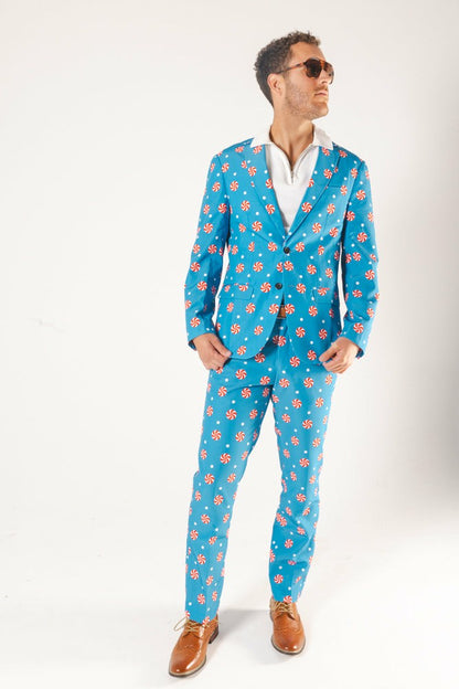 Shinesty Men's Suit - Holiday Peppermint