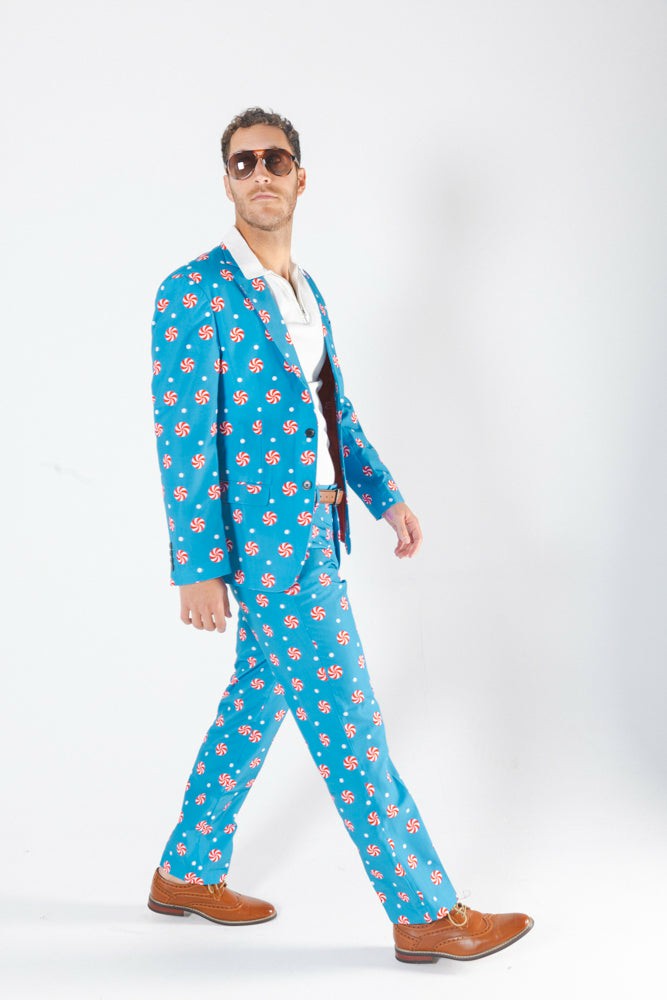Shinesty Men's Suit - Holiday Peppermint