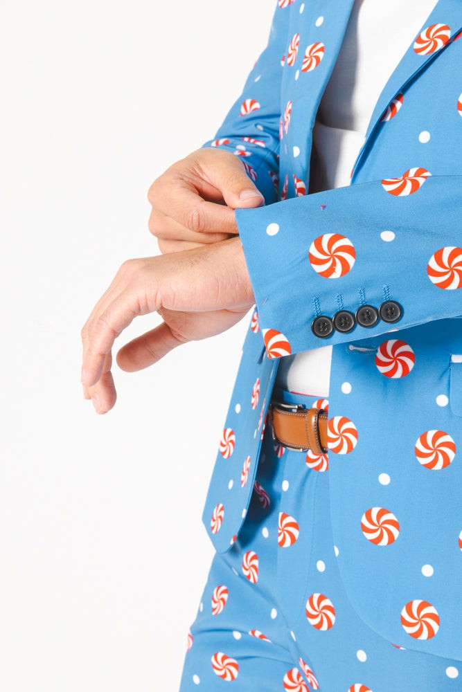 Shinesty Men's Suit - Holiday Peppermint