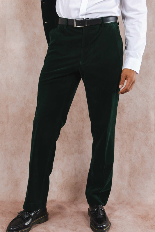 Shinesty Velvet Pants - Green Velvet