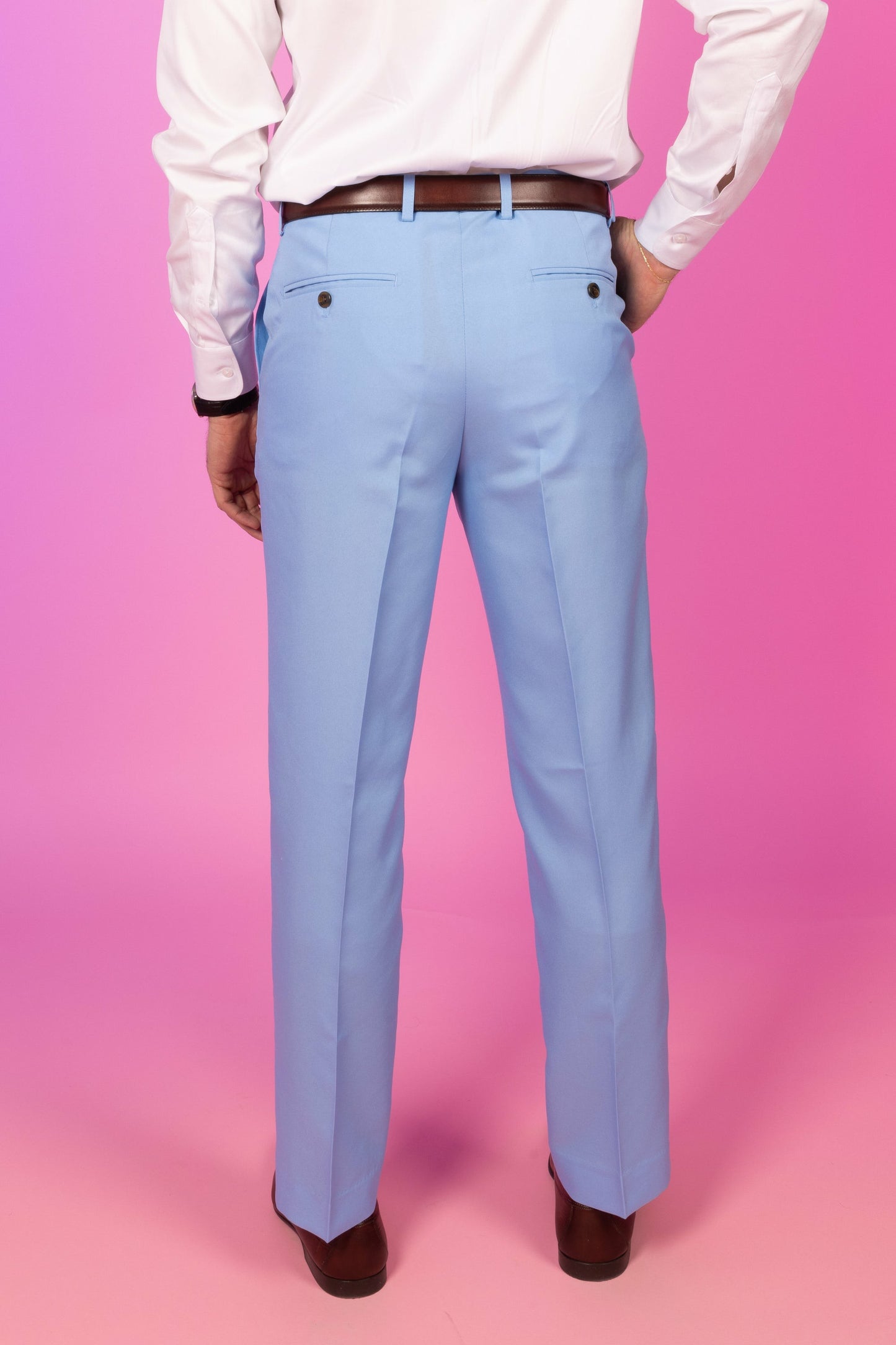 Shinesty Men's Suit Pants - Powder Blue