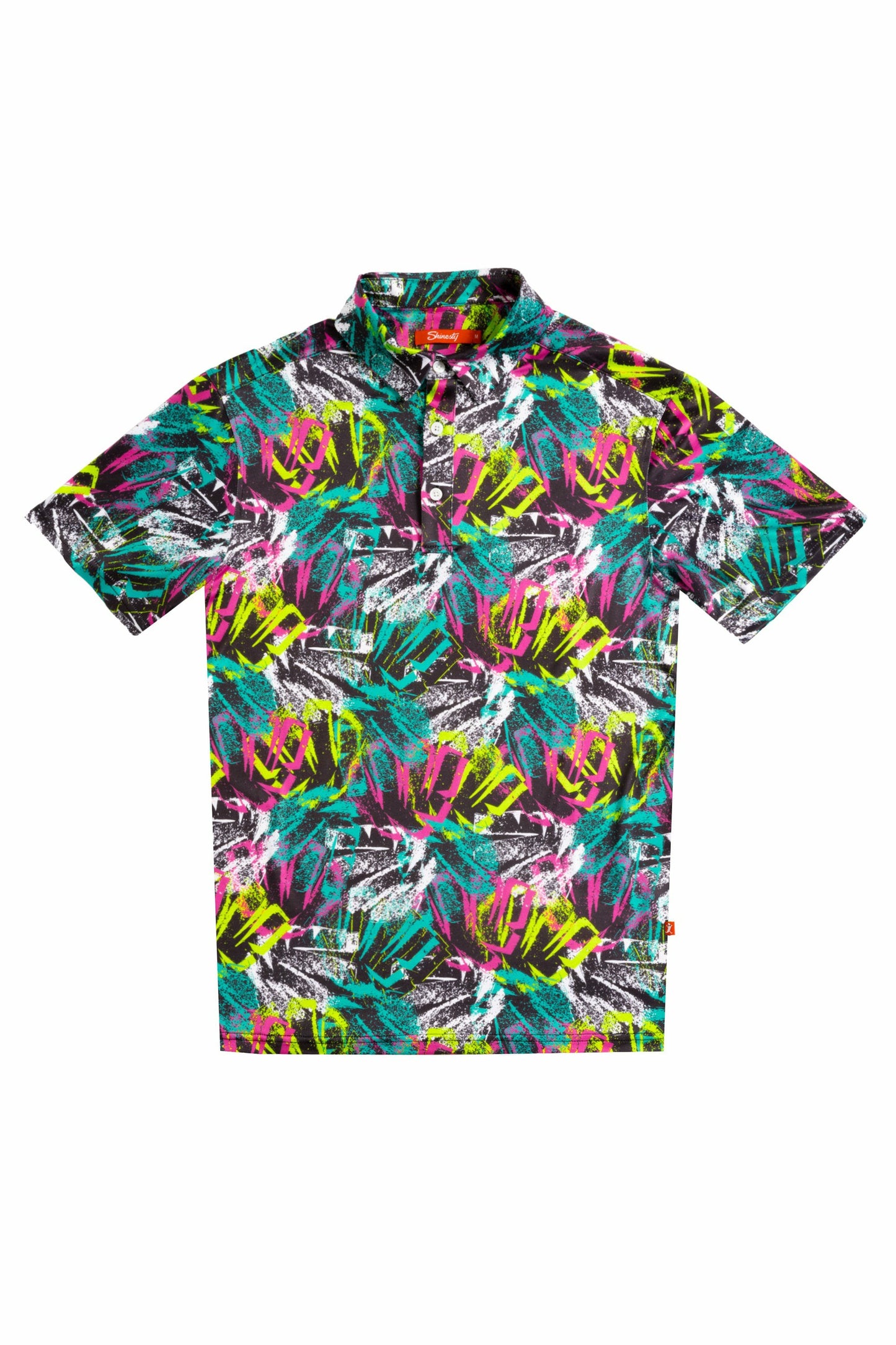 Shinesty Black and Neon Polo Shirt - The Warm Up