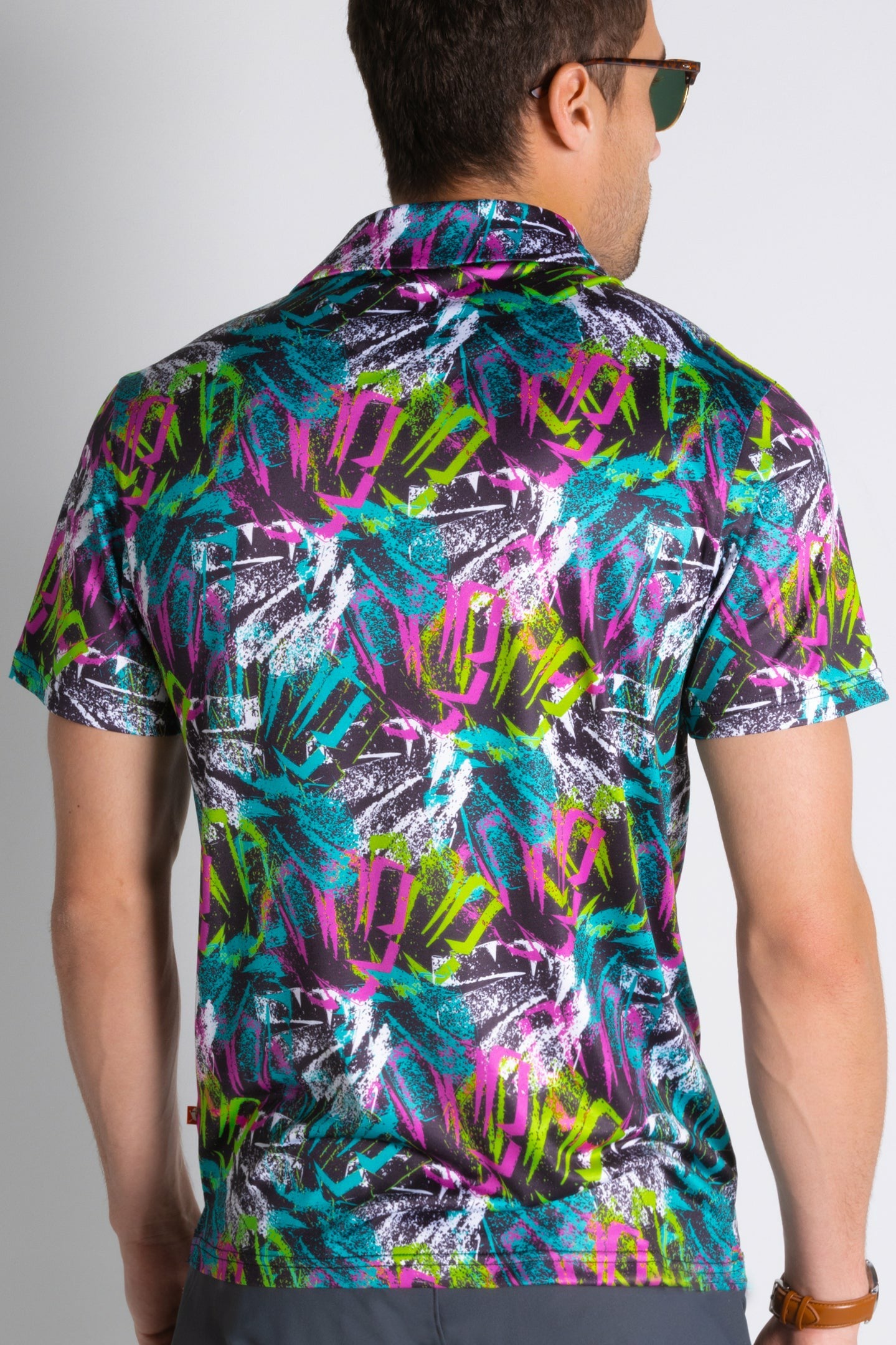 Shinesty Black and Neon Polo Shirt - The Warm Up