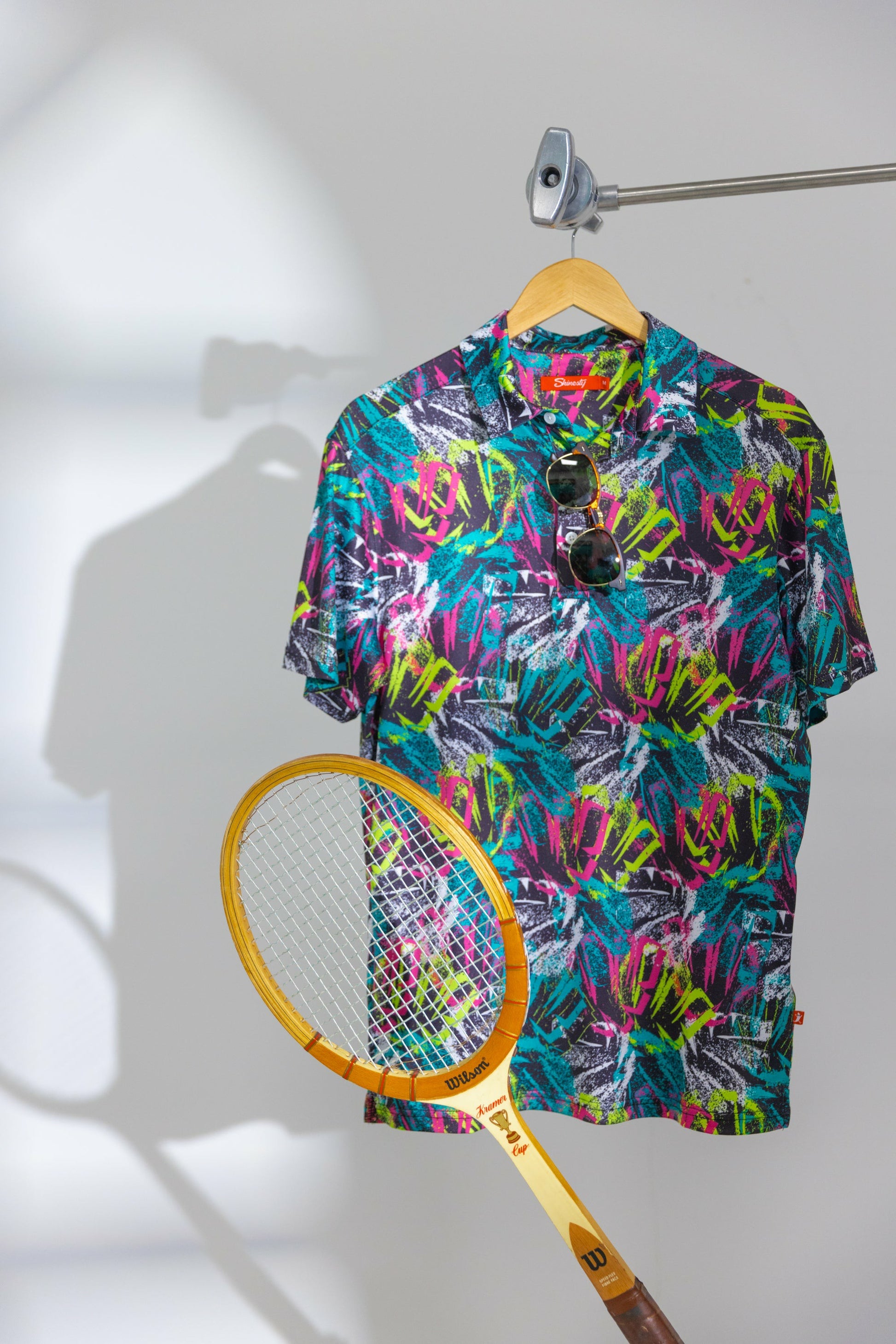 Shinesty Black and Neon Polo Shirt - The Warm Up