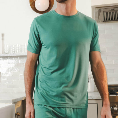Shinesty Teal Pajama Shirt For Men - The Curacao