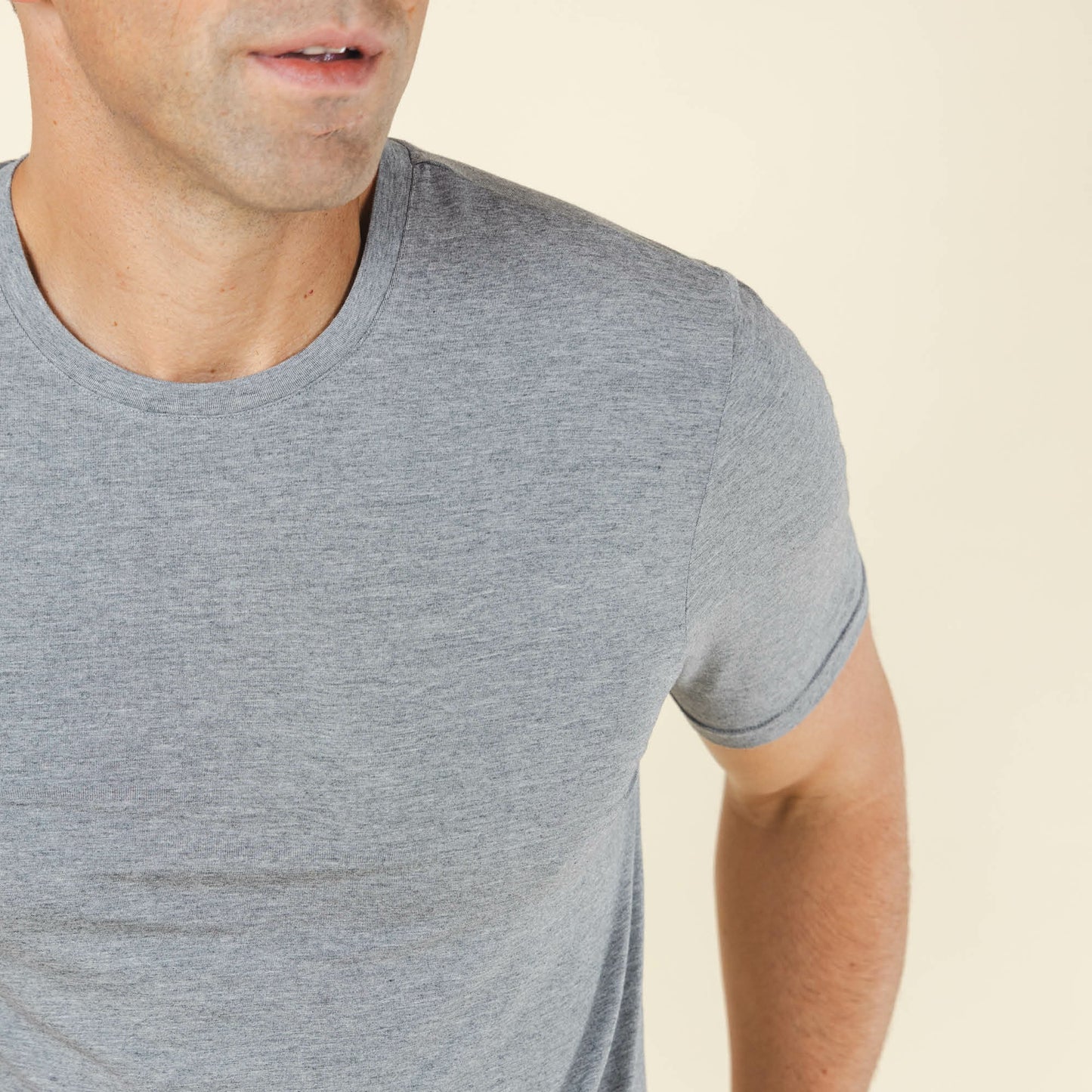 Shinesty Mild Grey Pajama Shirt For Men - The Rock Solid