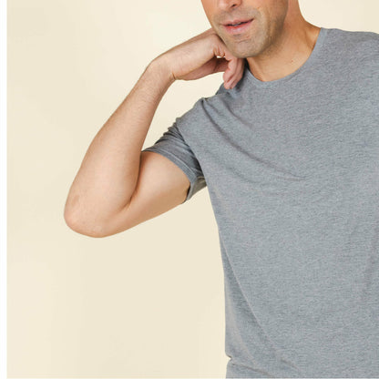 Shinesty Mild Grey Pajama Shirt For Men - The Rock Solid
