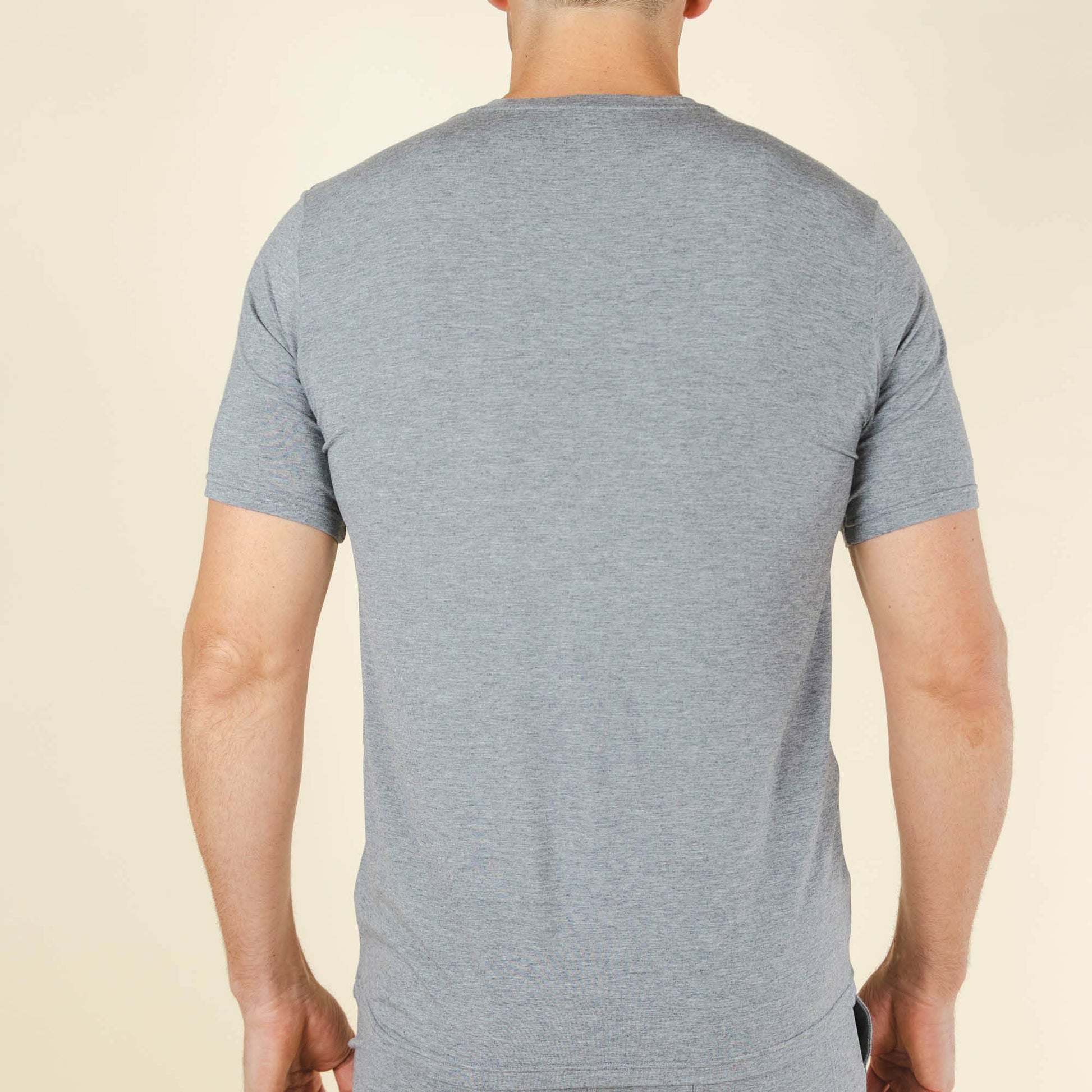 Shinesty Mild Grey Pajama Shirt For Men - The Rock Solid