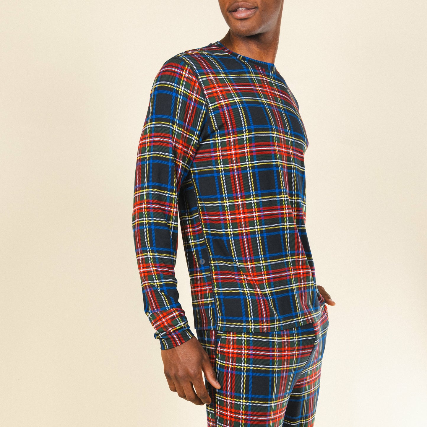Shinesty Long Sleeve Sleep Shirt - Holiday Tartan Plaid