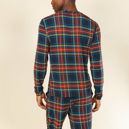 Shinesty Long Sleeve Sleep Shirt - Holiday Tartan Plaid