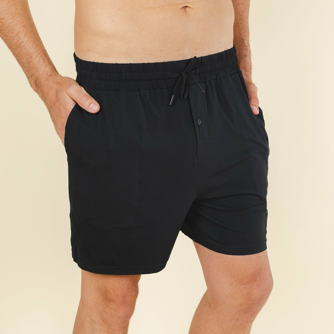 Shinesty Pajama Shorts For Men - Black