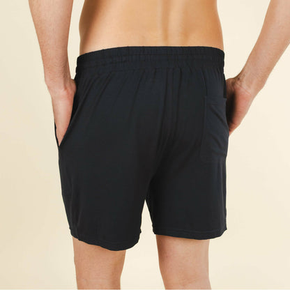 Shinesty Pajama Shorts For Men - Black