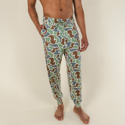 Shinesty Jogger Pajama Pants - Grey Duck Camo