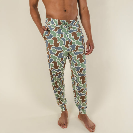 Shinesty Jogger Pajama Pants - Grey Duck Camo