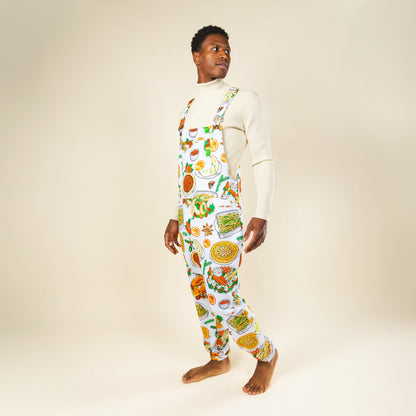 Shinesty Men's Pajamaralls® - White Thanksgiving