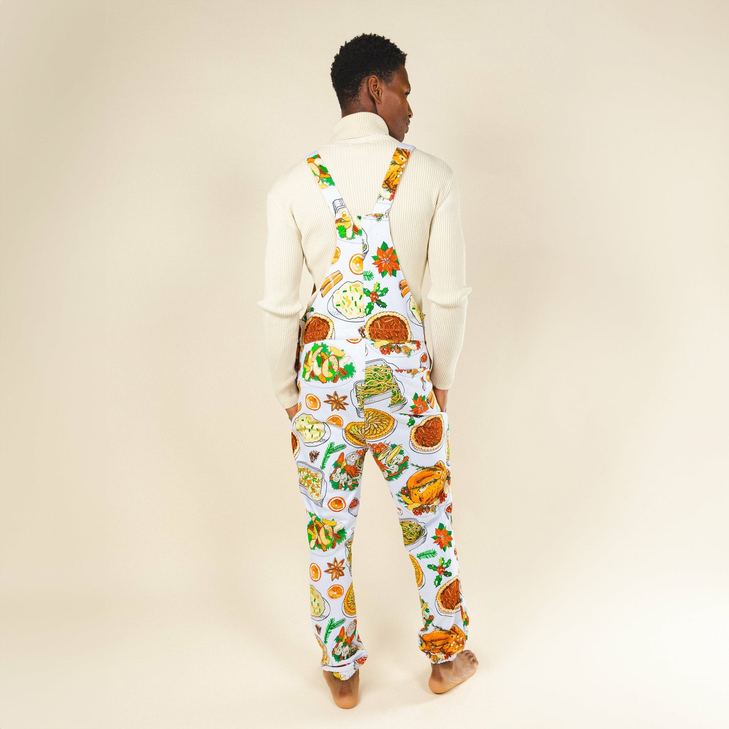 Shinesty Men's Pajamaralls® - White Thanksgiving