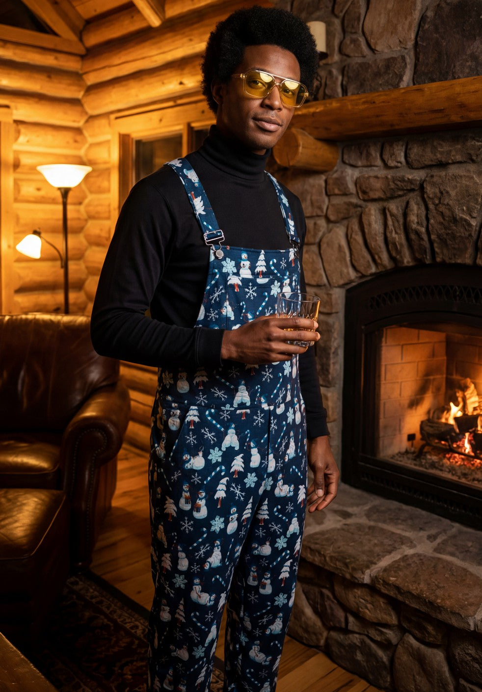 Shinesty Men's Pajamaralls® - Naughty Snowmen