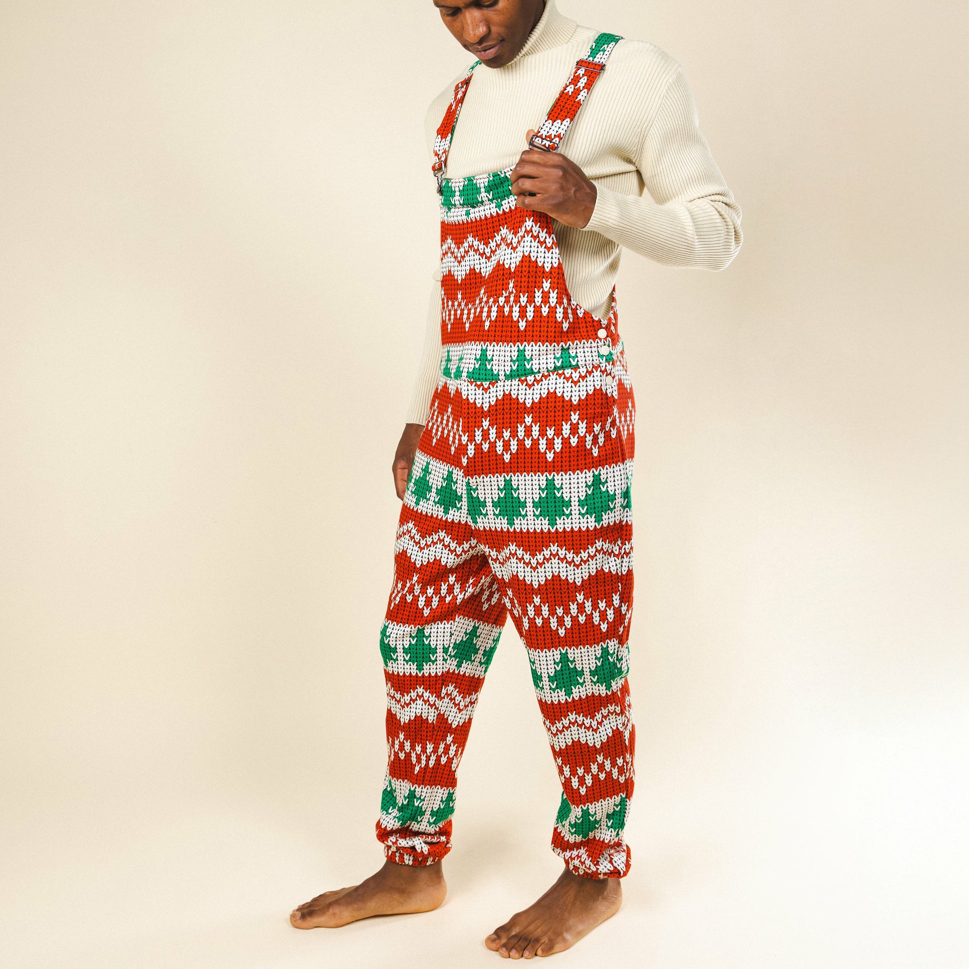 Shinesty Men's Pajamaralls® - Fair Isle Knit Print