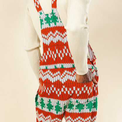 Shinesty Men's Pajamaralls® - Fair Isle Knit Print