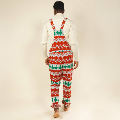 Shinesty Men's Pajamaralls® - Fair Isle Knit Print
