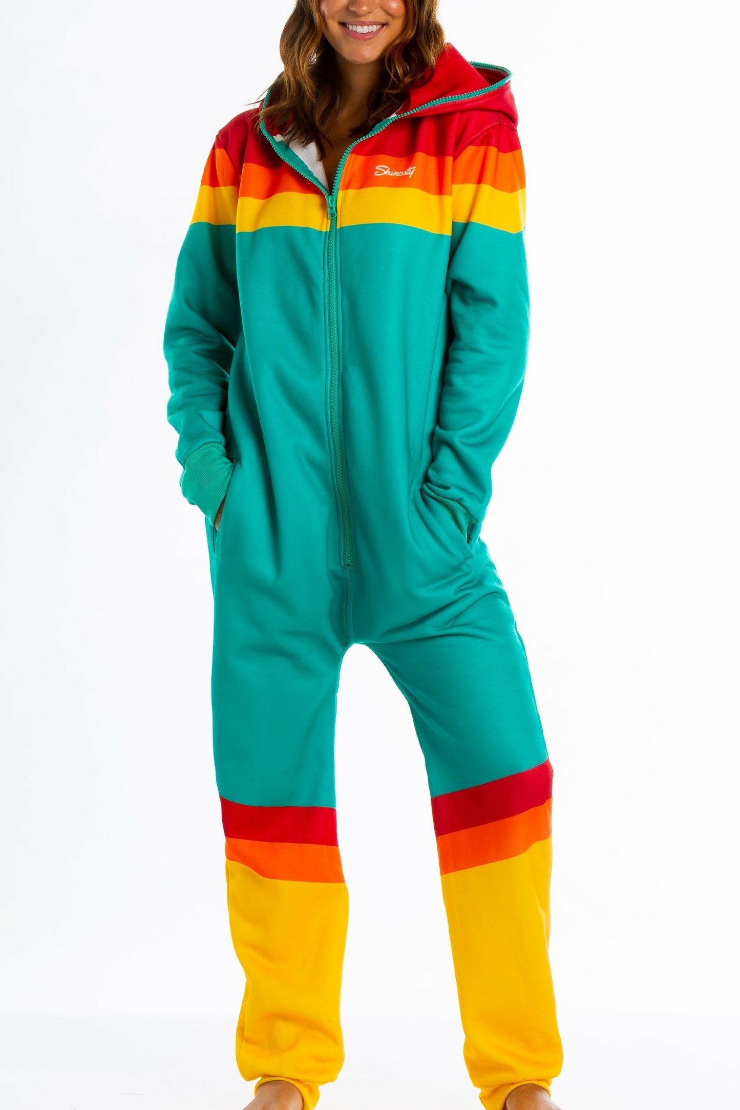 Shinesty Ladies Unisex Retro 70s Adult Onesie - The Backcountry Bomber