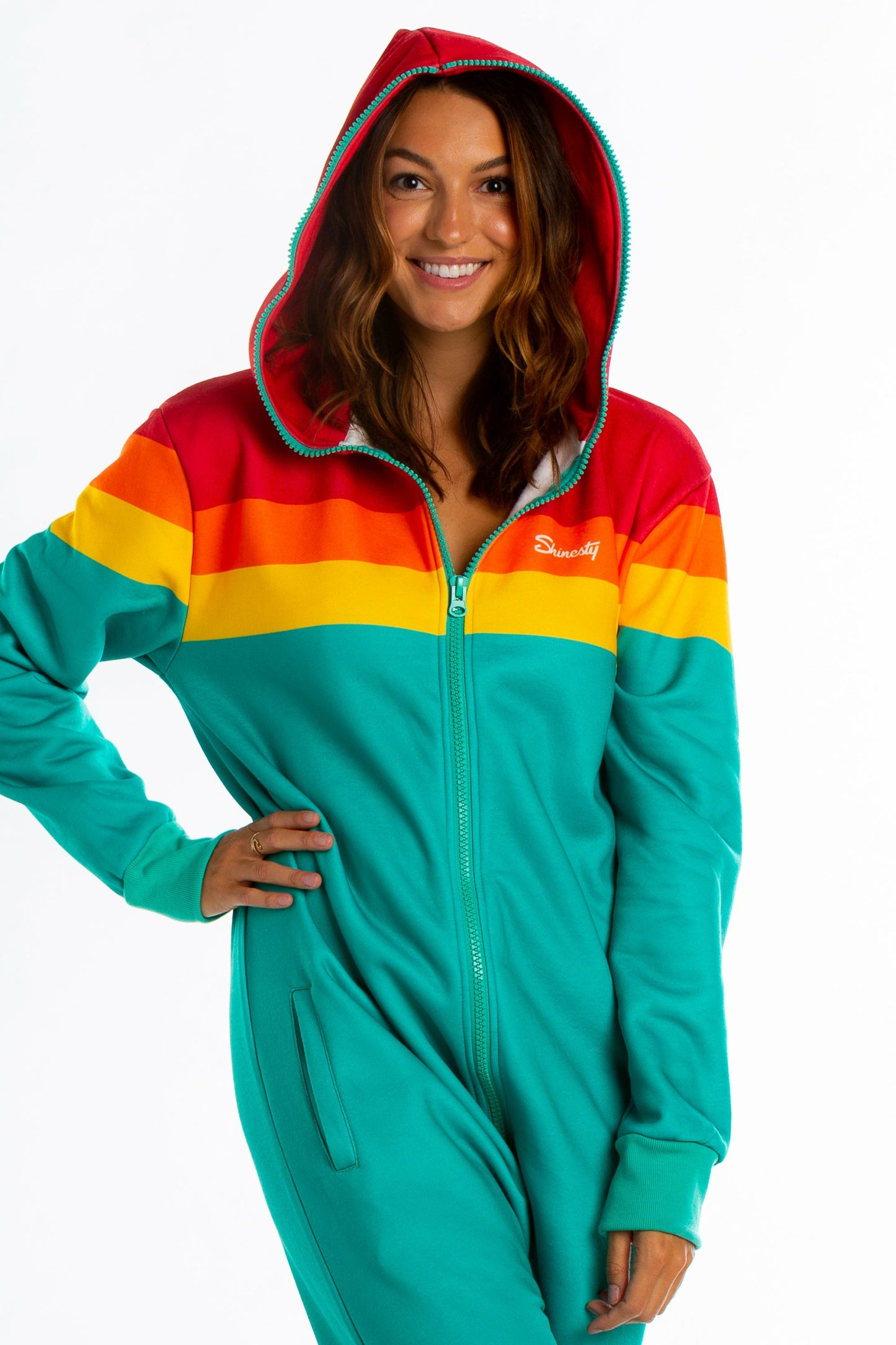 Shinesty Ladies Unisex Retro 70s Adult Onesie - The Backcountry Bomber
