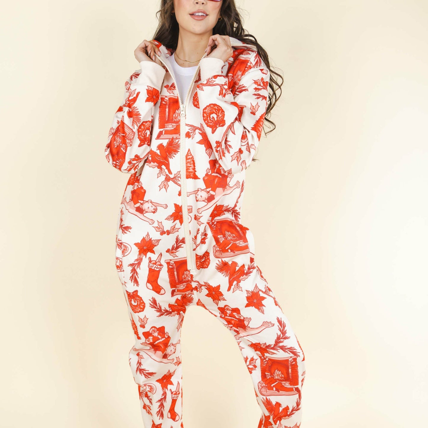 Shinesty Unisex Christmas Toile Onesie - The Santa Slays