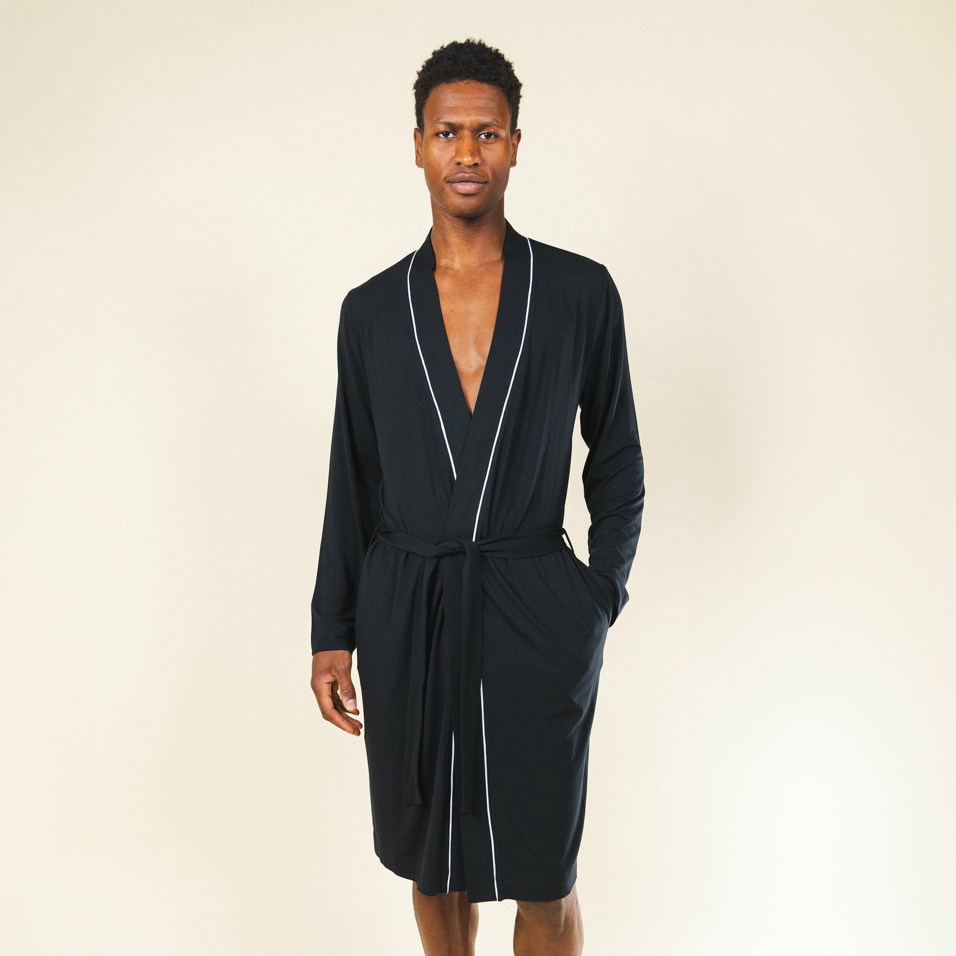 Shinesty Long Modal Robe - Black