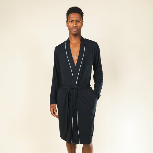 Shinesty Long Modal Robe - Black