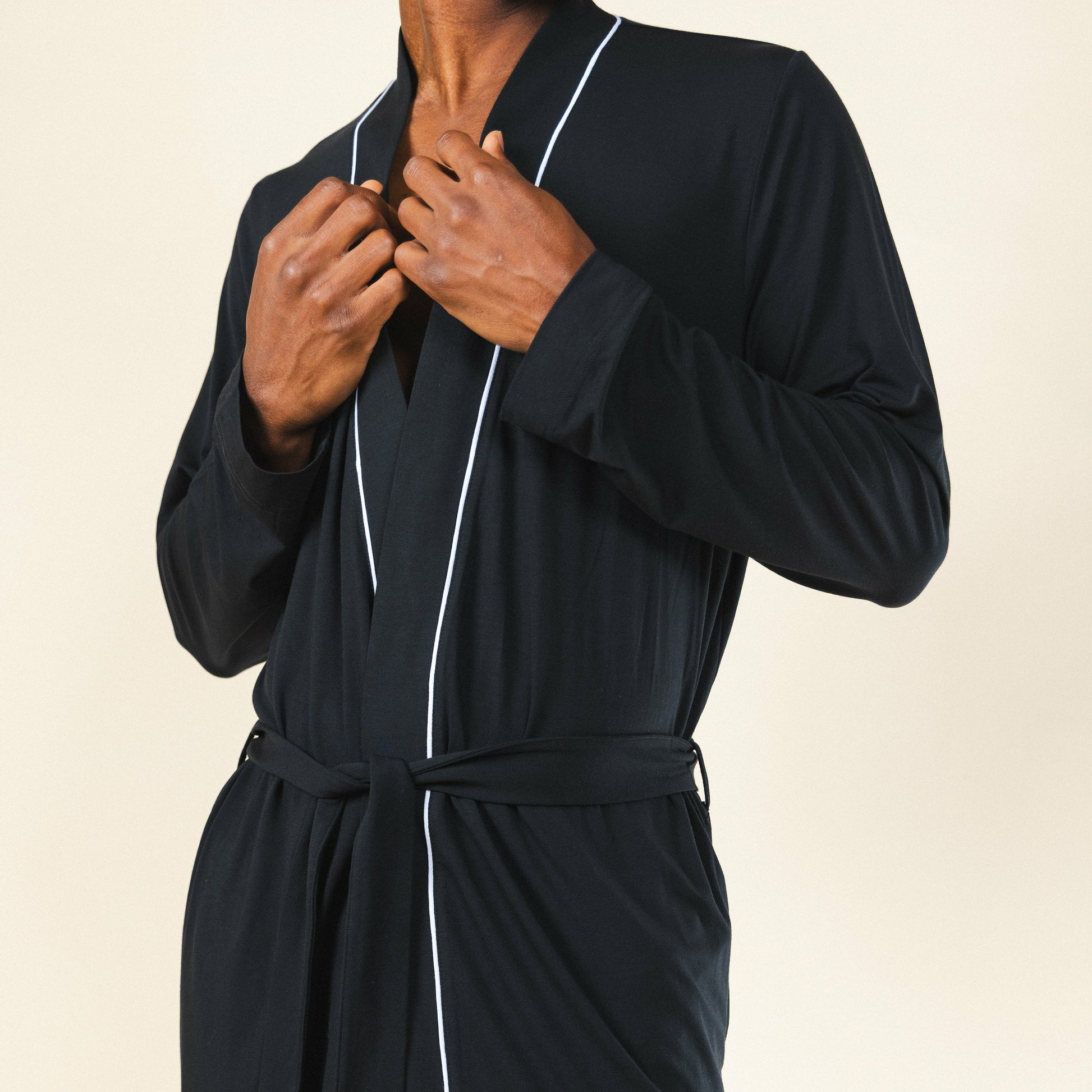 Shinesty Long Modal Robe - Black