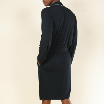 Shinesty Long Modal Robe - Black