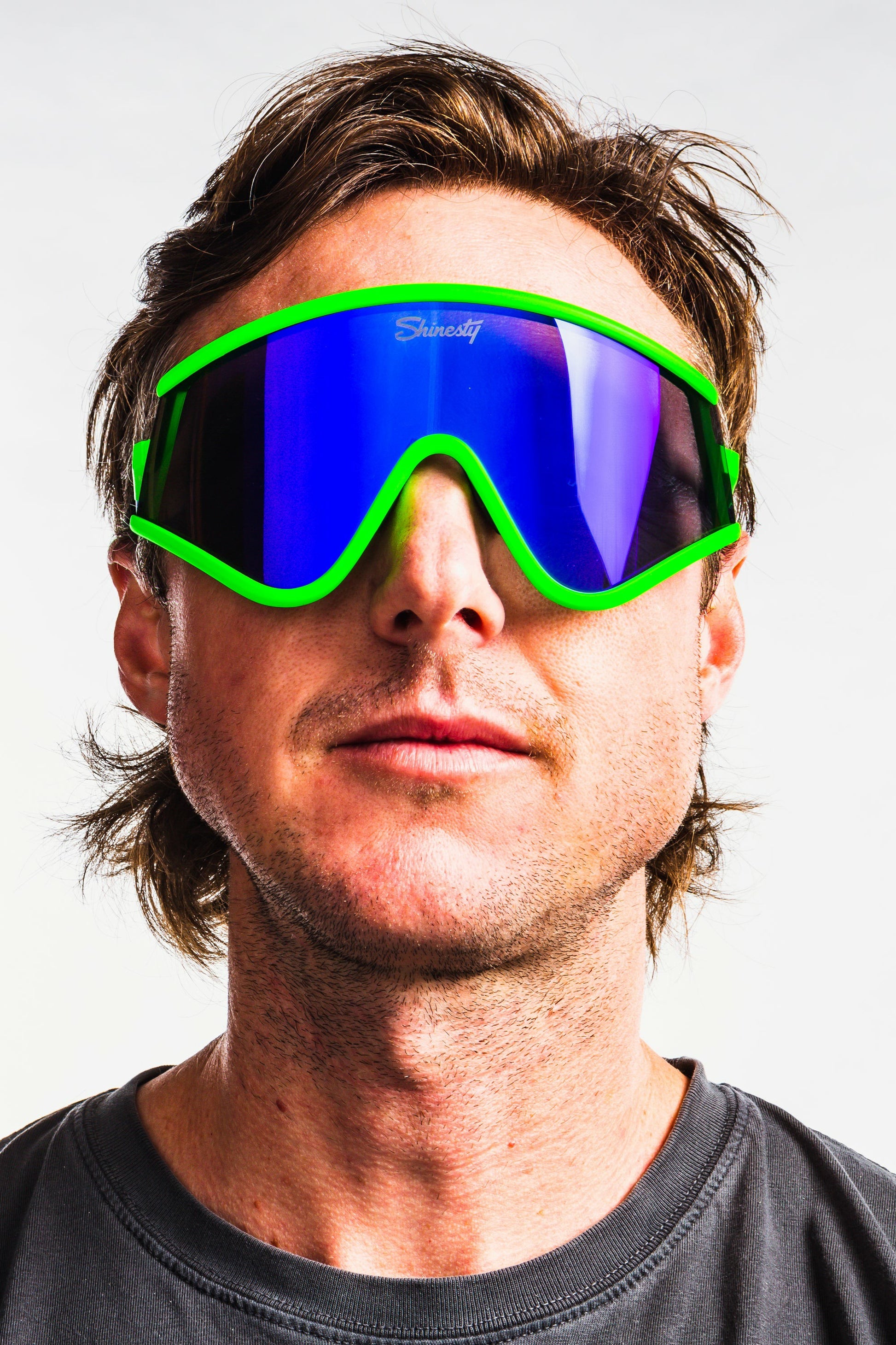 Shinesty Retro Neon Polarized Macho Sunglasses - The Steep And Deep