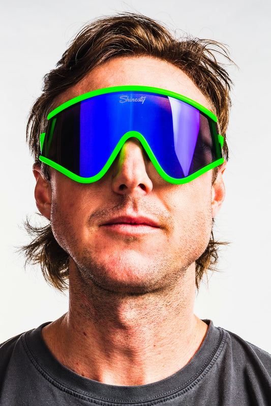 Shinesty Retro Neon Polarized Macho Sunglasses - The Steep And Deep