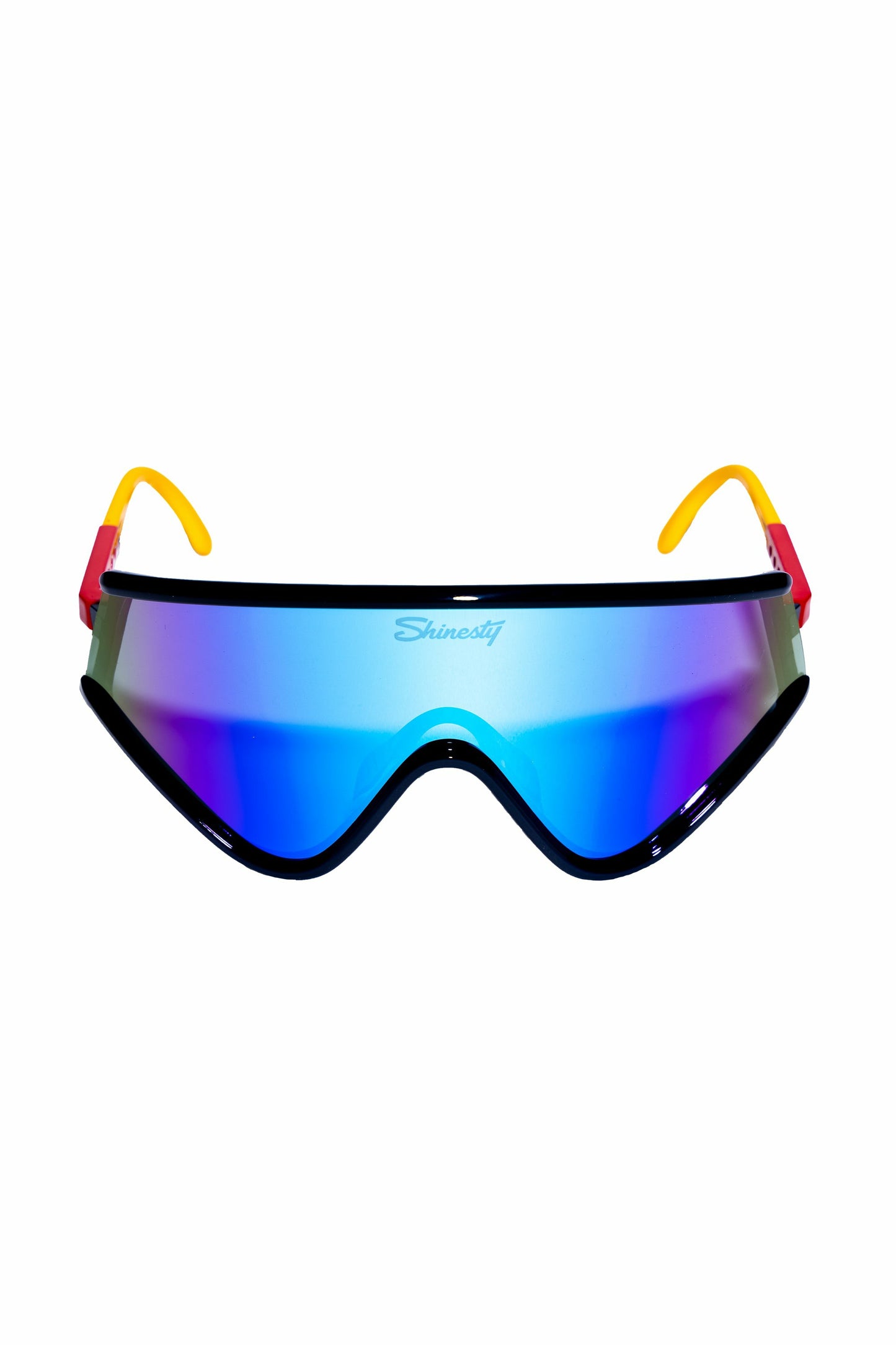 Shinesty Macho Polarized Sunglasses - Blue, Yellow And Red
