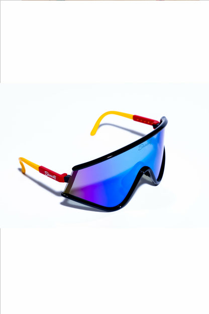 Shinesty Macho Polarized Sunglasses - Blue, Yellow And Red