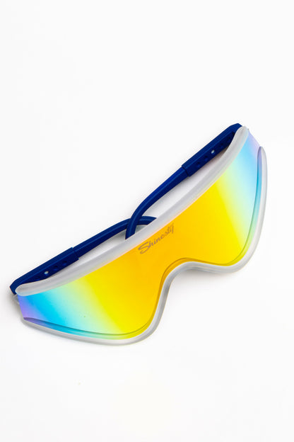 Shinesty Clear Polarized Mirrored Macho Sunglasses - The Crushed Ice