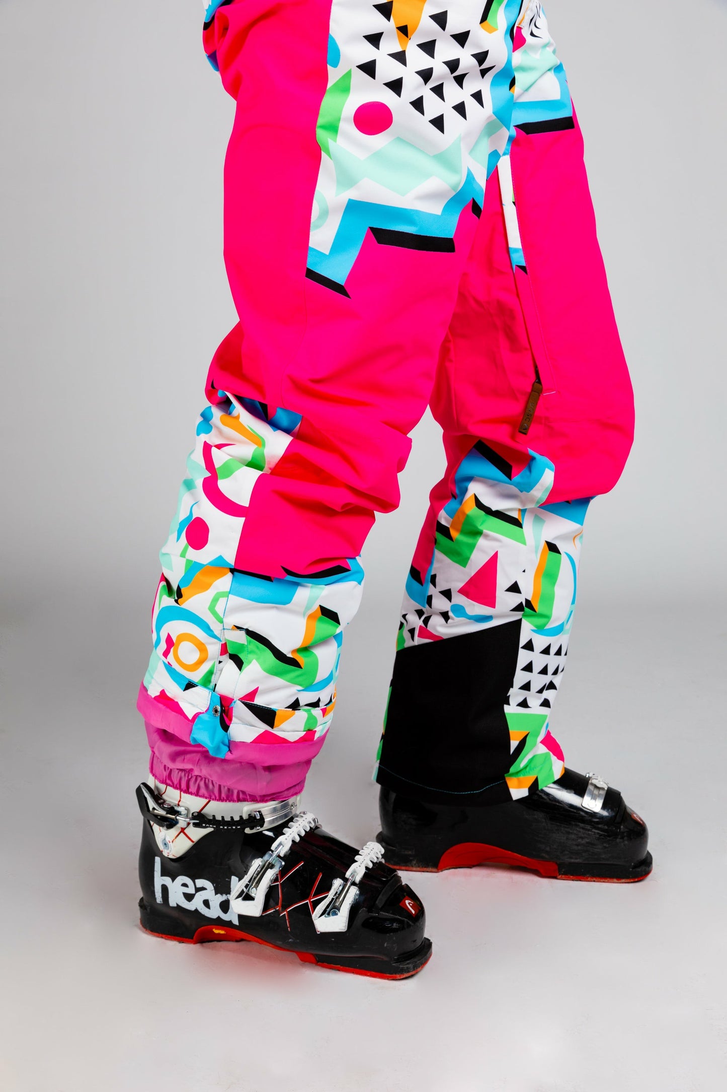 Shinesty Ski Onesie - Mens Retro Neon