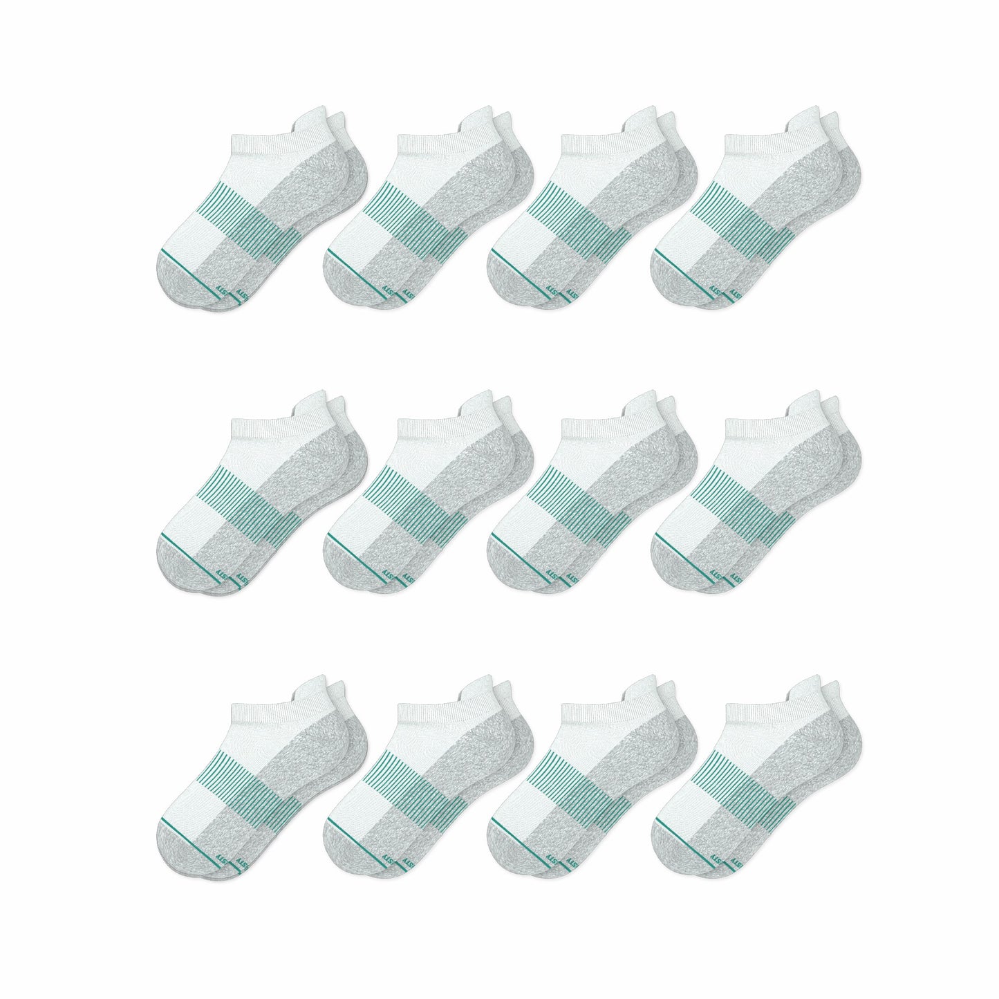 Shinesty White Stay Weird Heel Hammock™ Ankle Socks 12 Pack - The Cloud 9