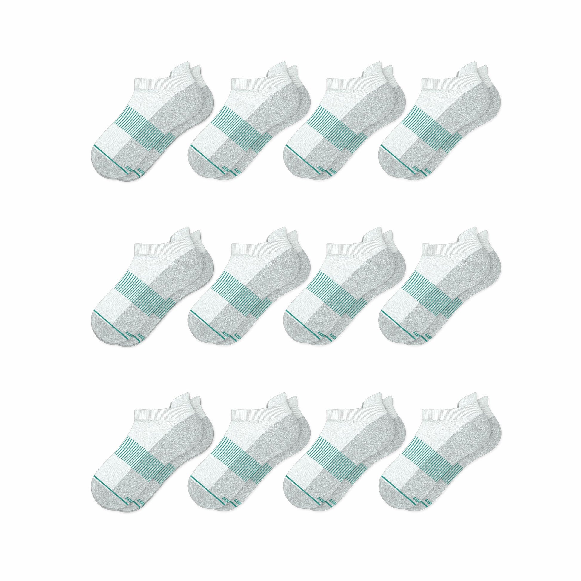 Shinesty White Stay Weird Heel Hammock™ Ankle Socks 12 Pack - The Cloud 9