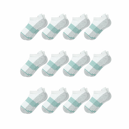 Shinesty White Stay Weird Heel Hammock™ Ankle Socks 12 Pack - The Cloud 9